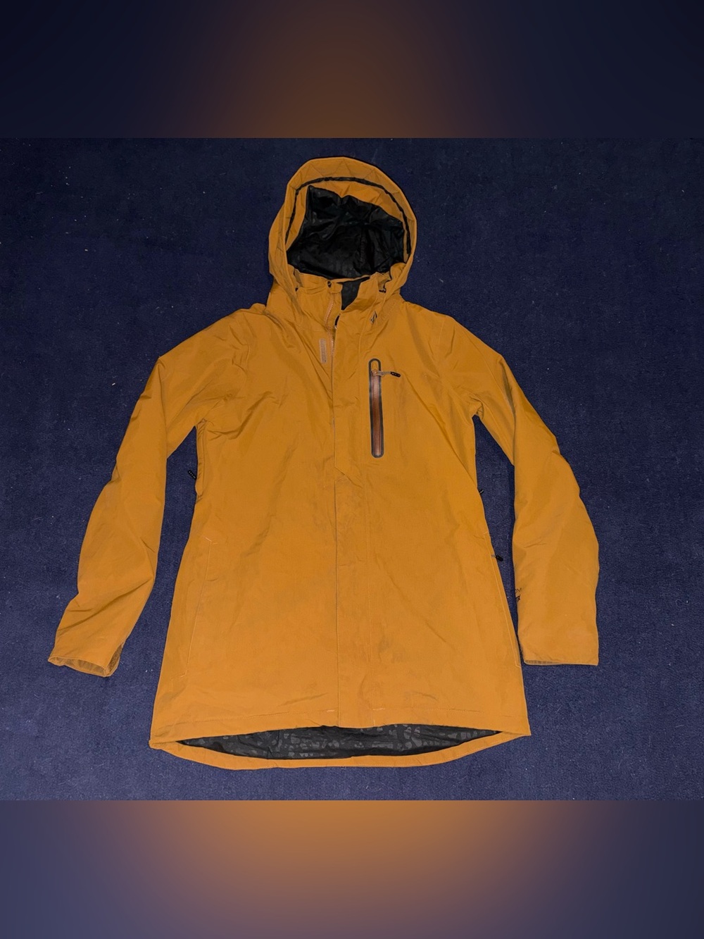 Volcom Gore-Tex Hooded Jacket Women’s Large Tan Waterproof Coat